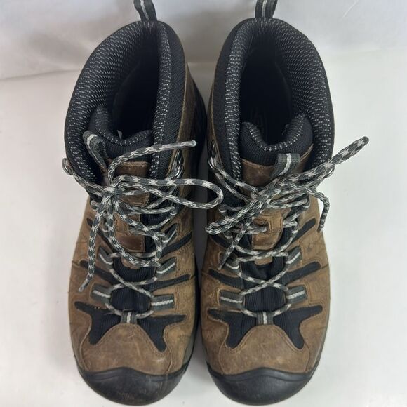 Keen Gypsum Brown Leather Waterproof Lace Up Trail Men’s Hiking Boots - Picture 9 of 14